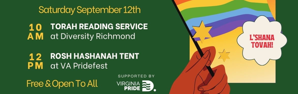 Rosh Hashanah Tent at VA Pridefest