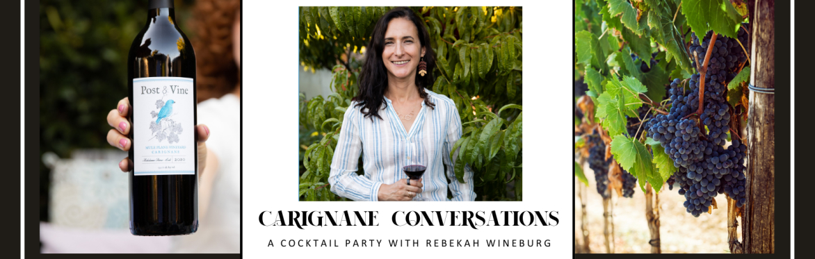 Carignane Conversations: A Cocktail Party with Rebekah Wineburg