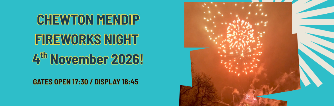 Event banner with fireworks image