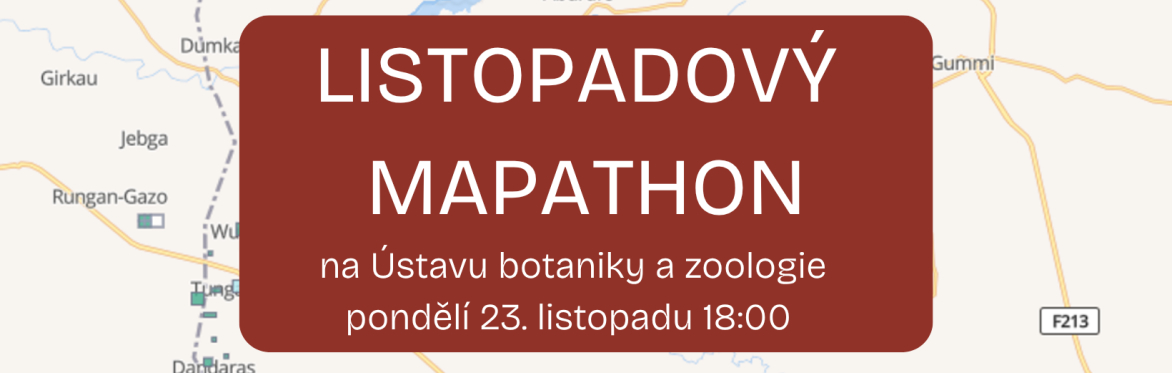 Listopadový brněnský Missing Maps Mapathon na Ústavu botaniky a zoologie