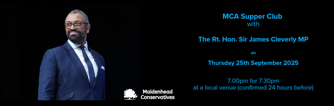 Supper Club with Rt Hon Sir James Cleverly MP
