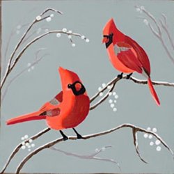 Winter Cardinals Paint Party at The Farm