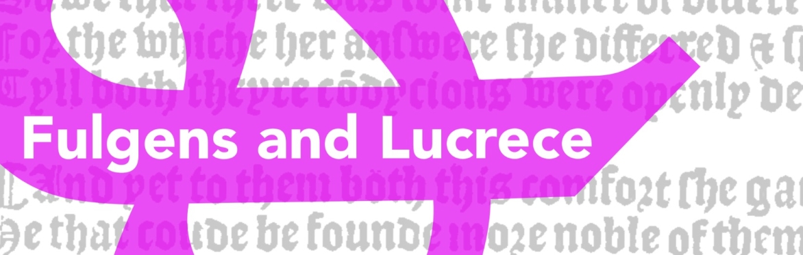 St Hilda’s College and Occasional Theatre presents Fulgens and Lucrece by Henry Medwall