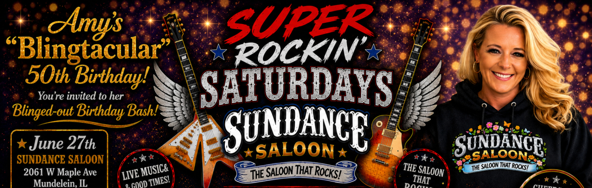 SUPER ROCKIN SATURDAYS - AMY'S 50TH BLINGTACULAR BIRTHDAY BASH - OH YES BAND & ROK BRIGADE