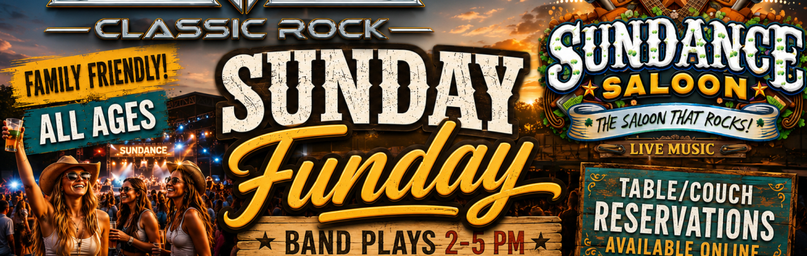 SUNDAY FUNDAY - ARRA CLASSIC ROCK! - FAMILY FRIENDLY