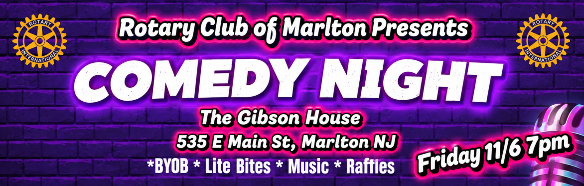 Marlton Rotary Comedy Night to Benefit Meals of Hope