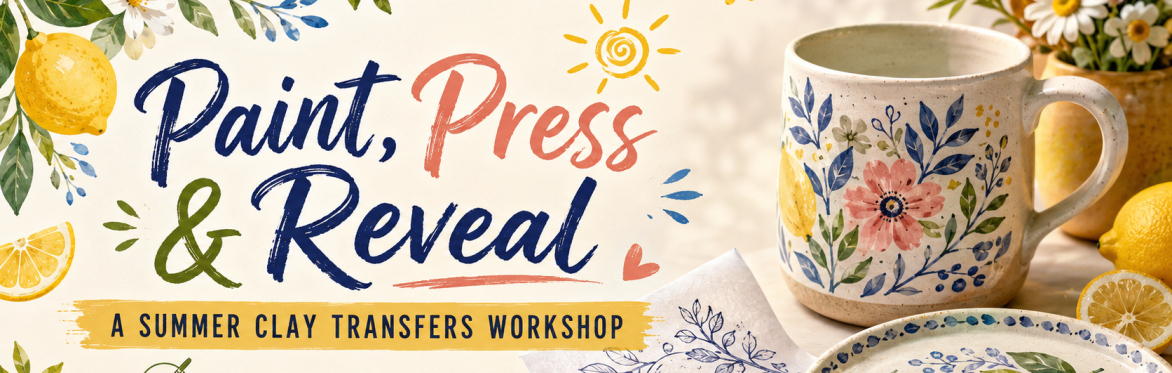 Paint, Press & Reveal: Summer Pottery workshop