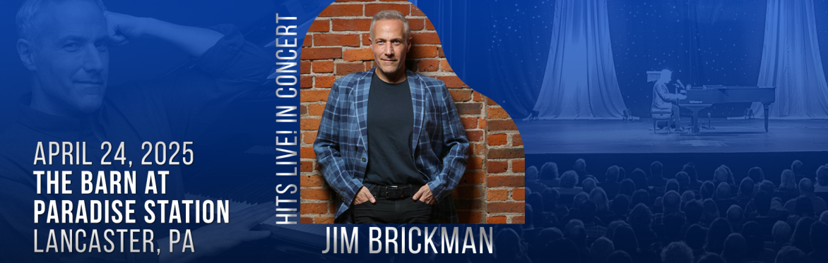 Jim Brickman against brick wall