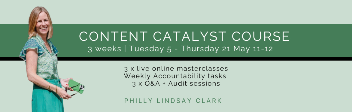 Buy Your Ticket – Content Catalyst Course – Zoom