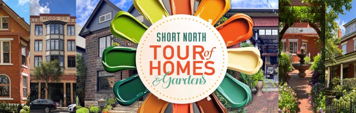 collage of homes on tour