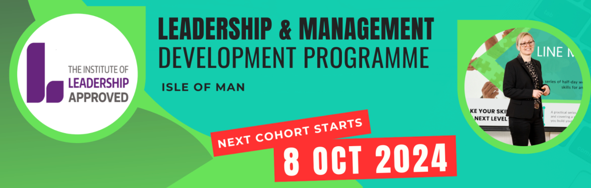 Title and date of Leadership and Management Development Programme. Advertising next cohort starts 8 October 2024.