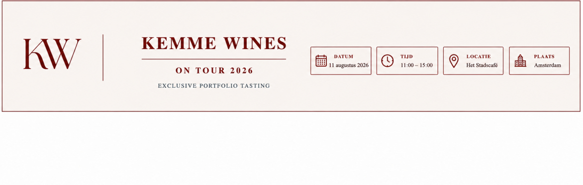 Kemme Wines ON TOUR - Amsterdam