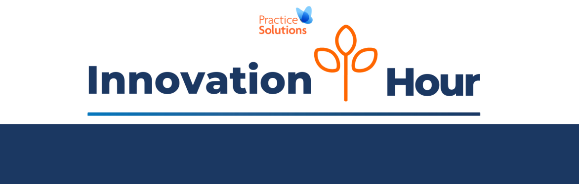 Innovation Hour header with Practice Solutions logo