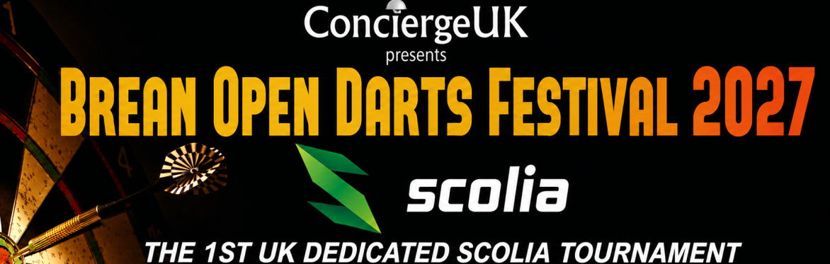 Brean Family Open Darts Festival 2027 EARLY DEPOSIT ONLY - Guaranteed £1000 for the Winner