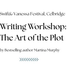 Black text on a white background 'Writing Workshop: The Art of the Plot'