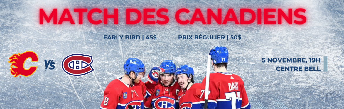 🔵⚪️🔴Match de hockey des Canadiens de Montréal🔵⚪️🔴