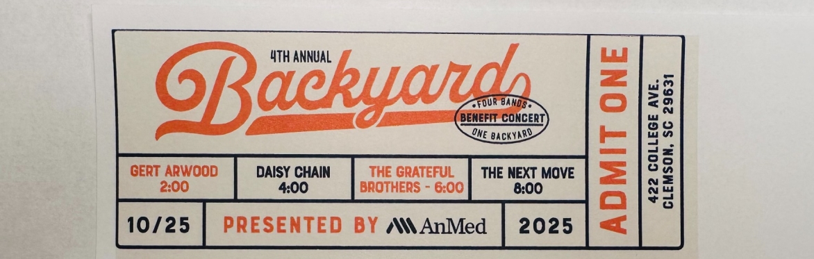 Backyard Concert presented by AnMed for CLEMSON COMMUNITY CARE
