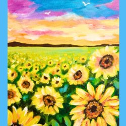 Sunflowers - Paint Night @ The New Crown, Whittlesey