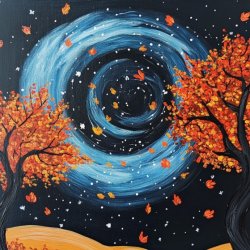 Fall Galaxy Paint Party at The Farm
