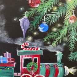 Christmas Train Paint Party