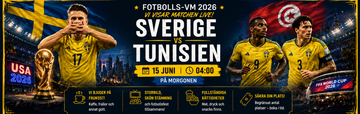 Sverige vs. Tunisien - VM 2026