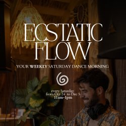 ecstatic flow, weekly Saturday dance, guided by Daz & Alina