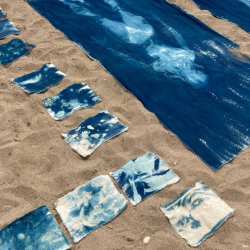 T01. Performative Cyanotype on the Beach with Javier Talavera