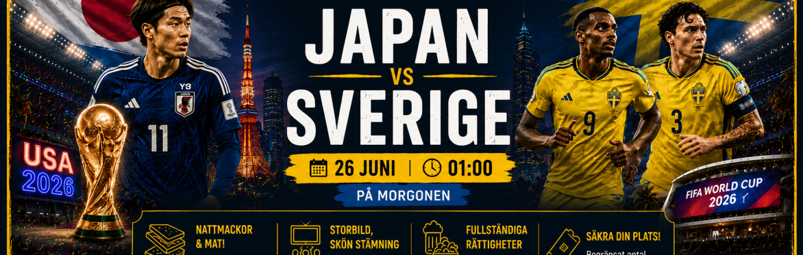 Japan vs Sverige - VM 2026