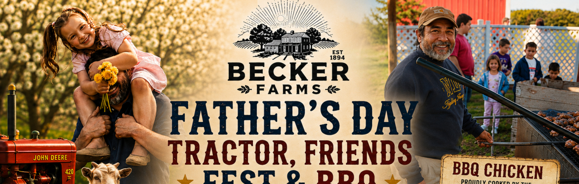 🔥Dad Fest: Tractors, BBQ & Brews at Becker Farms🍻