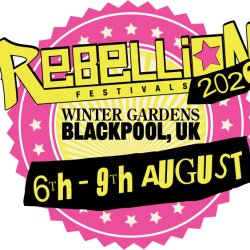 Rebellion Monochrome Logo - Capital R in a black circle