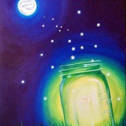 Class | Adult Paint & Sip | Fireflies in a Jar