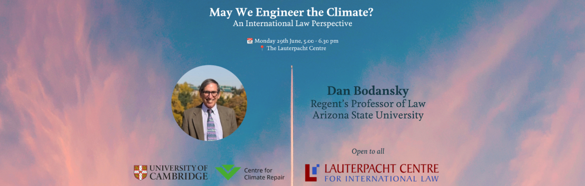 May We Engineer the Climate? An International Law Perspective