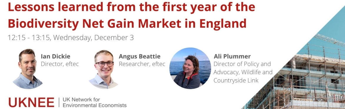 Lessons learned from the first year of the Biodiversity Net Gain Market in England