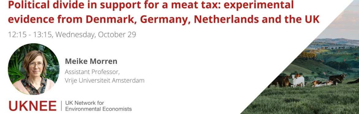 Political divide in support for a meat tax: experimental evidence
