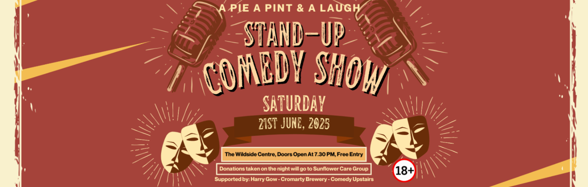 A Pie A Pint & A Laugh - Comedy Evening