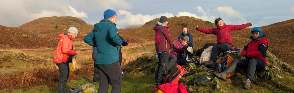 Nature Connection CPD workshop participants on a break