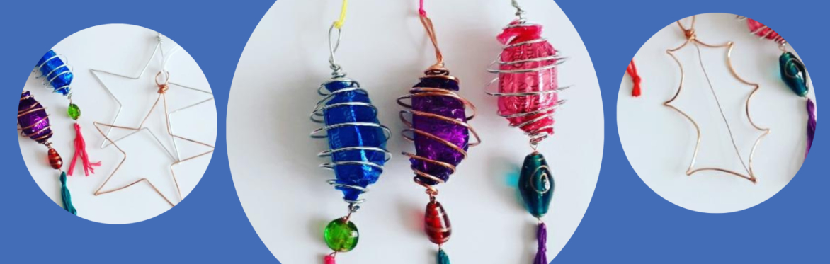 Wire Xmas decorations