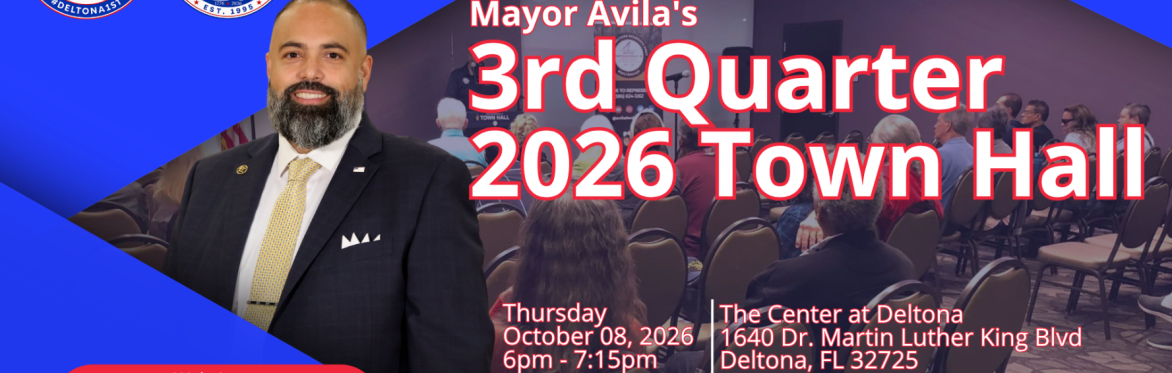 Mayor Avila's 3rd Quarter Town Hall for 2026