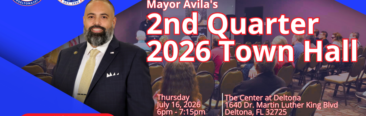 Mayor Avila's 2nd Quarter Town Hall for 2026