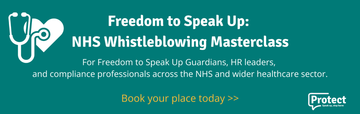 Freedom to Speak Up: NHS Whistleblowing Masterclass