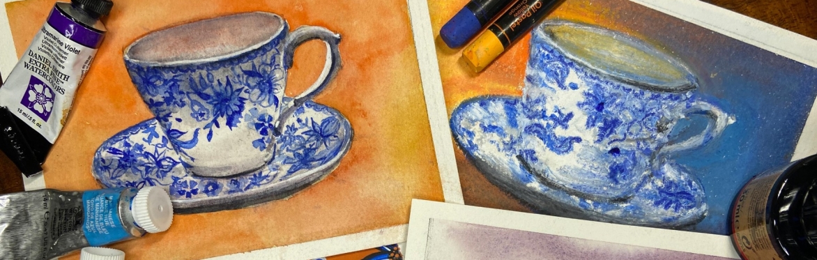Watercolour and Mixed Media: Cups and Cakes Four Ways