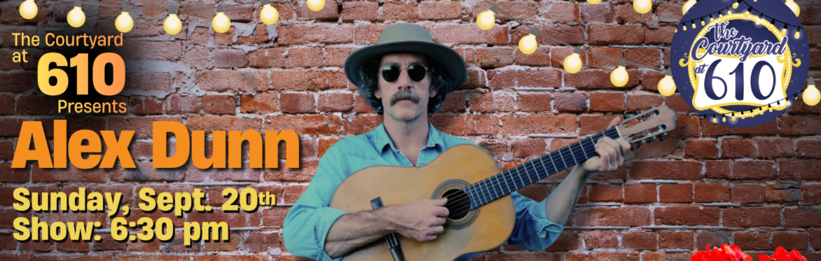 Promotional graphic for a Courtyard at 610 concert featuring Sweet T & Lady V on July 12th showtime 7:00pm