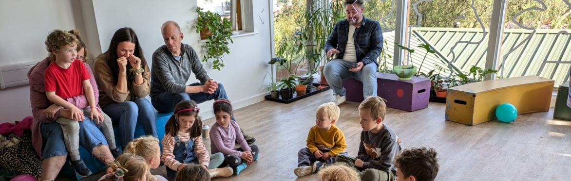 Children listening to a story