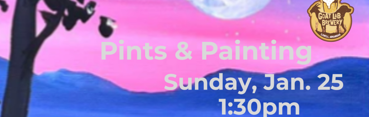 Pints & Painting at GoatLab Brewery/// Rescheduled for Feb. 1st 3:30pm