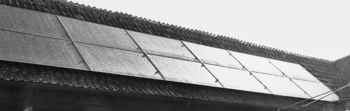 Solar panels on a historic building roof at the Vale & Downland Museum
