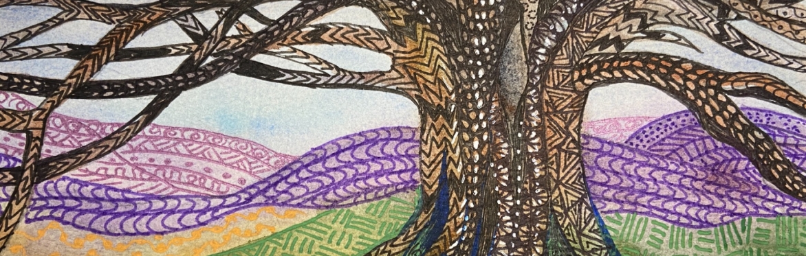 Watercolour and mixed media: Zen Doodle Landscapes