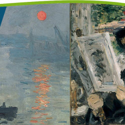 Edouard Manet en Claude Monet