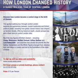 The Birth of British Zionism - How London Changed History: A guided walking tour in London