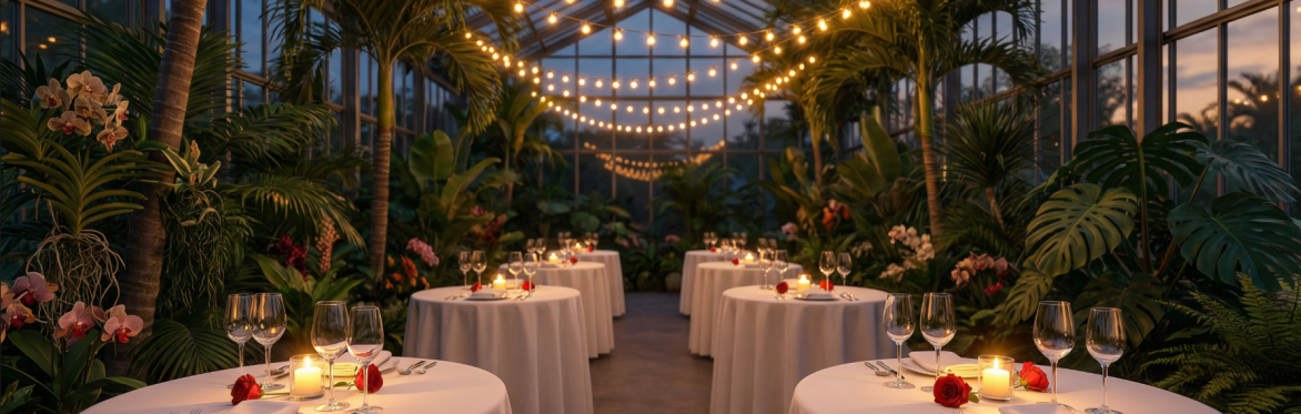 Exclusive & Romantic Valentine's Dinner in Tropical Greenhouses