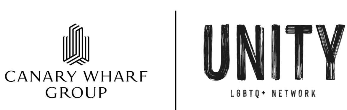 Canary Wharf Group Logo and Unity LGBTQ+ Network Logo